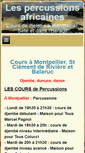 Mobile Screenshot of percussions-africaines.net