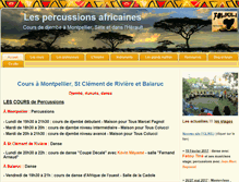 Tablet Screenshot of percussions-africaines.net